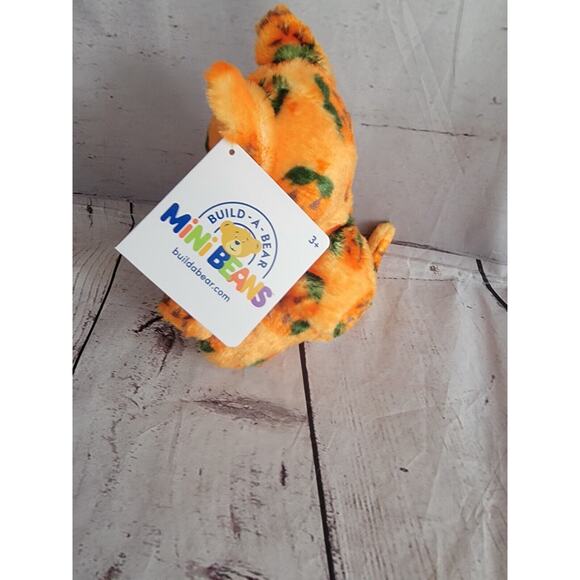 Build A Bear Halloween Pumpkin Kitty Mini Beans 2024 NWT pumpkin On One Eye. - Picture 4 of 8